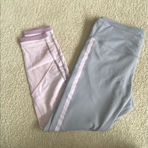 Grey/Pink medium fabletic leggings